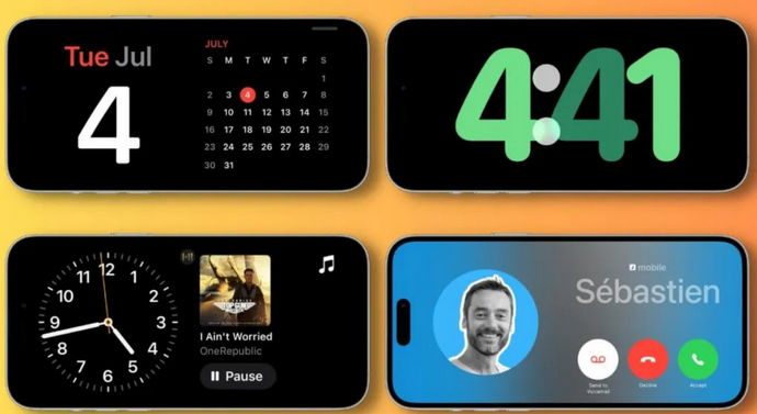 六合苹果手机维修分享iOS17横屏充电待机显示有什么好处 