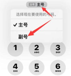 六合苹果14维修店分享iPhone 14 Pro Max使用副卡打电话的方法 